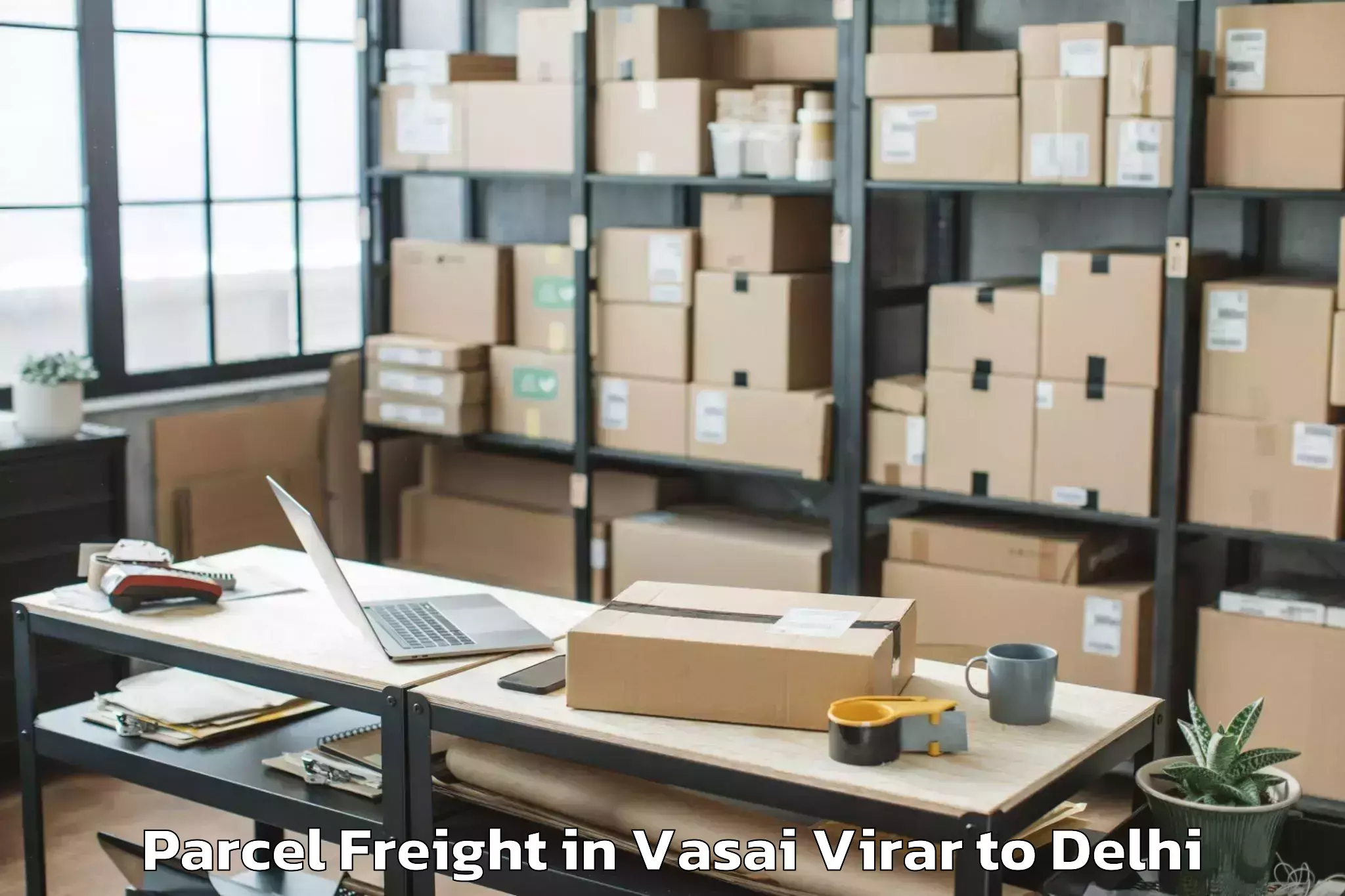 Affordable Vasai Virar to Kalkaji Parcel Freight